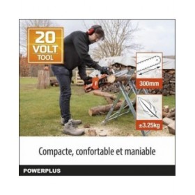 Motosega a batteria Powerplus 30 cm