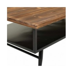 Tavolino da Caffè Alexandra House Living Marrone Grigio Metallo Legno di mango 65 x 44 x 125 cm
