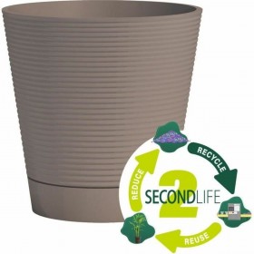 Vaso Autoirrigante Garden ID Taupé 15 x 30 x 15 cm