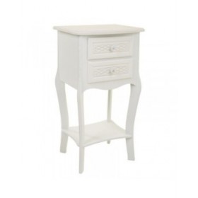 Comodino Alexandra House Living Bianco Crema 31 x 71 x 38 cm