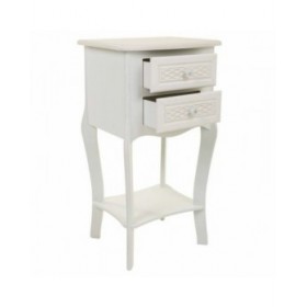 Comodino Alexandra House Living Bianco Crema 31 x 71 x 38 cm