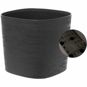Vaso Garden ID Respect Nero 20 x 20 cm