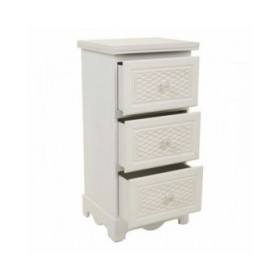Comodino Alexandra House Living Bianco Crema 26 x 60 x 31 cm