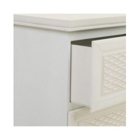 Comodino Alexandra House Living Bianco Crema 26 x 60 x 31 cm