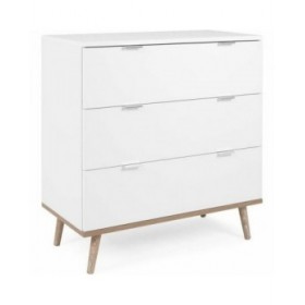 Cassettiera Scandinavian Bianco 79,8 x 40 x 86,5 cm