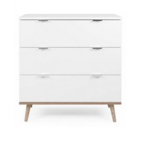 Cassettiera Scandinavian Bianco 79,8 x 40 x 86,5 cm