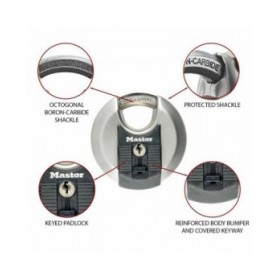 Lucchetto con chiave Master Lock M40EURT (2 Unità)