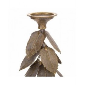 Candelabro Alexandra House Living Dorato Ferro 19 x 43 x 19 cm Fogli