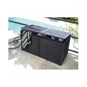 Forziere EDA Grigio scuro Plastica