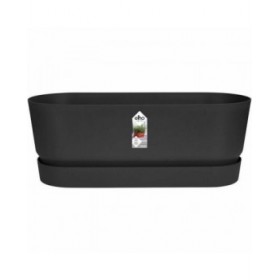 Vaso rettangolare da Balcone Elho   Nero 50 cm Plastica Ovalada