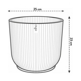 Vaso Elho   Ø 25 cm Rotonda Bianco Plastica