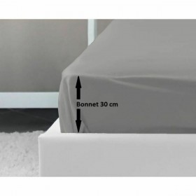 Lenzuolo con angoli aderenti Lovely Home Grigio chiaro 180 x 200 180 x 200 cm