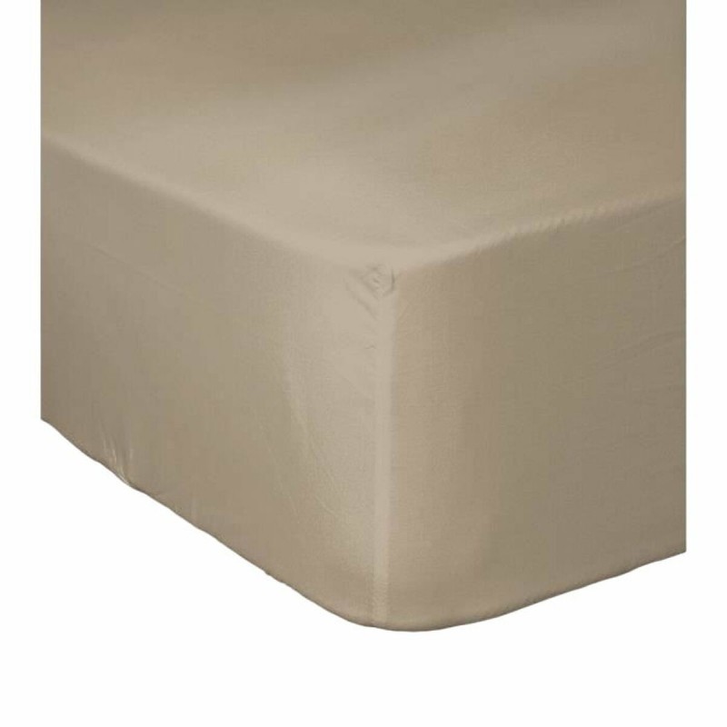 Lenzuolo con angoli aderenti Lovely Home Beige 180 x 200 180 x 200 cm (Letto matrimoniale)
