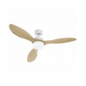 Ventilatore da Soffitto con Luce FARELEK Ø 137 cm 100 W Bianco