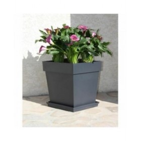 Vaso EDA Grigio polipropilene Plastica 39 cm 39 x 39 x 39 cm
