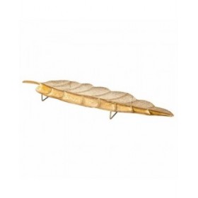 Centrotavola Alexandra House Living Dorato Ferro 92 x 6 x 26 cm Fogli 2 Pezzi