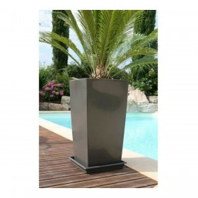 Vaso Riviera Nuance Grigio Quadrato 29 x 29 x 52 cm 29 x 29 cm
