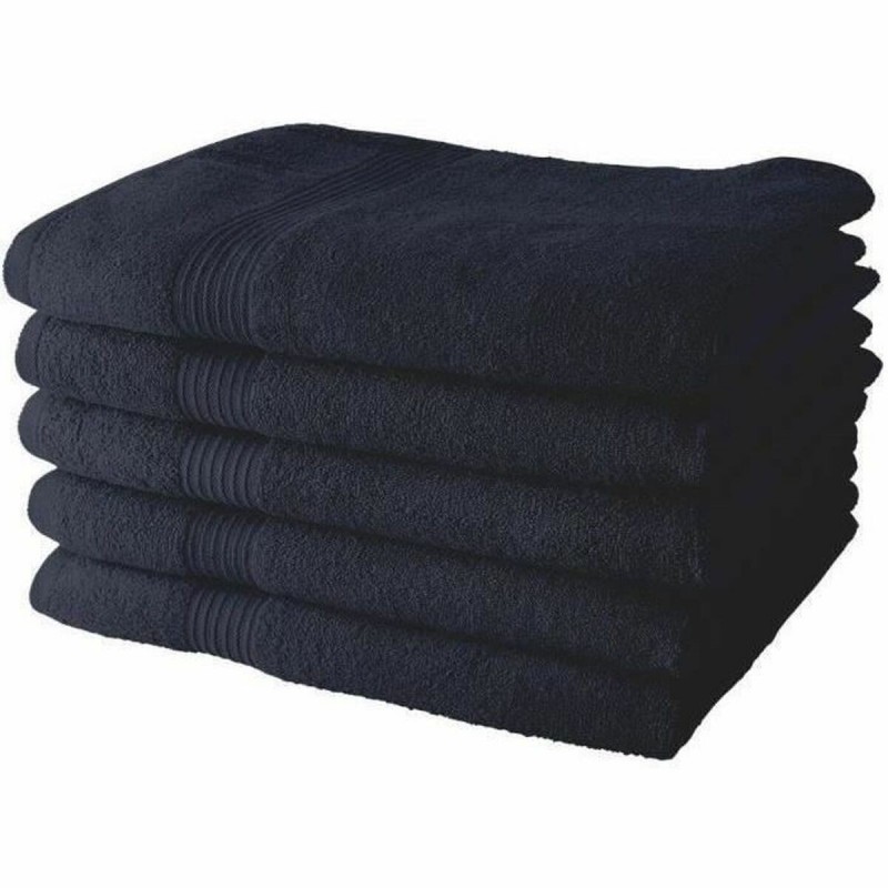 Set di asciugamani TODAY Blu Marino 5 Pezzi 70 x 130 cm