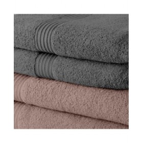 Set di asciugamani TODAY Grigio Rosa chiaro 5 Pezzi 70 x 130 cm