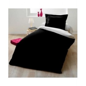Copripiumino Lovely Home Nero Bicolore 140 x 200 cm
