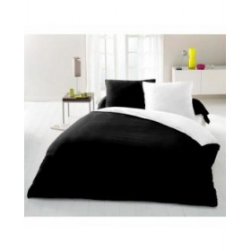 Set di copripiumino Lovely Home Nero Bicolore 220 x 240 cm