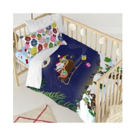 Set di copripiumino HappyFriday XMAS Multicolore Culla Neonato 2 Pezzi