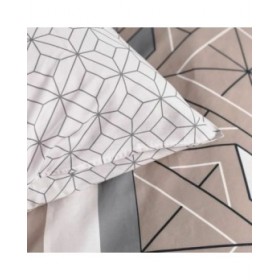 Set di copripiumino TODAY Beige 240 x 200 cm Geometrico