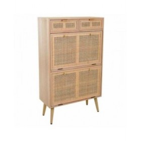 Armadio scarpiera Alexandra House Living Naturale Griglia 120 x 32 x 70 cm