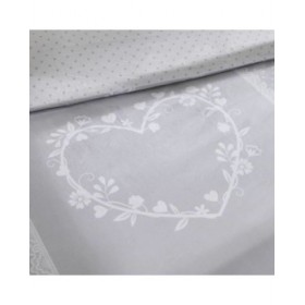 Set di copripiumino TODAY Bianco Grigio 220 x 240 cm