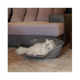 Letto per Cani Ferplast Siesta Deluxe 4 Grigio scuro 61,5 x 45 x 21,5 cm