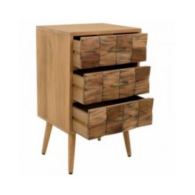Cassettiera Alexandra House Living Naturale Legno di paulownia 75 x 38 x 45 cm