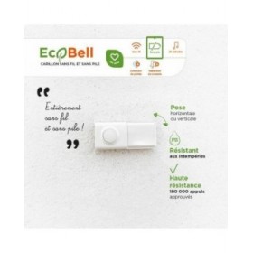 Campanello Senza Fili con Pulsante SCS SENTINEL EcoBell 100 100 m