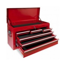 Cassetto portautensili Defpro Rosso Con chiave Metallo 6 cassetti