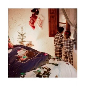 Set di copripiumino HappyFriday XMAS Multicolore Singolo 2 Pezzi
