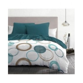 Set di copripiumino HOME LINGE PASSION Verde 220 x 240 cm Cerchi