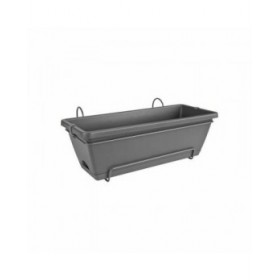 Vaso Elho 50 cm Antracite polipropilene Plastica Rettangolare