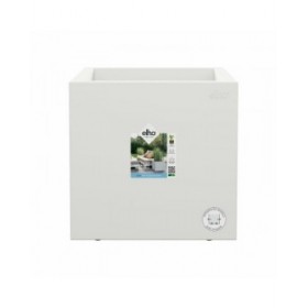 Vaso Elho Bianco Ø 39 cm Plastica Quadrato Moderno
