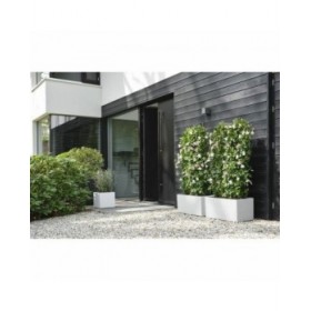 Vaso Elho 29,5 x 29,5 x 49,5 cm Bianco Plastica Quadrato Moderno