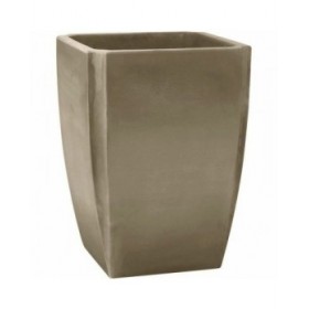 Vaso Ecolux Ø 47 cm Grigio Plastica Quadrato