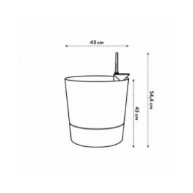 Vaso Elho Plastica Rotondo Moderno