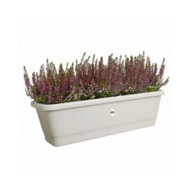 Vaso Elho Bianco 20 x 65 x 17 cm Grigio Plastica Quadrato