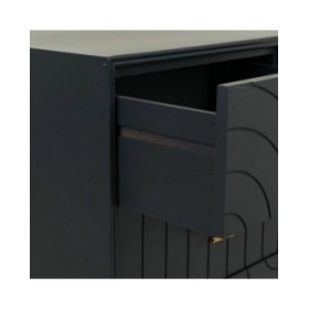 Cassettiera Alexandra House Living Dorato Grigio scuro Legno MDF 78 x 37 x 80 cm