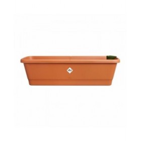Vaso Elho Marrone 65 x 20 x 18 cm Plastica Quadrato