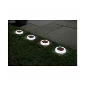 Set di picchetti solari da giardino Super Smart DecorDisk (4 Unità)