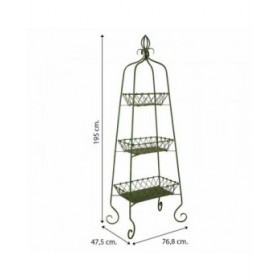 Scaffale Alexandra House Living Verde Ferro 47 x 195 x 76 cm