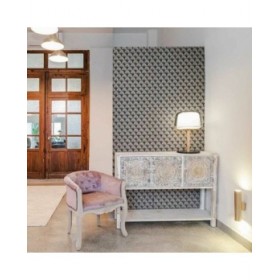 Credenza Alexandra House Living Azzurro Legno di abete Legno MDF 35 x 90 x 125 cm