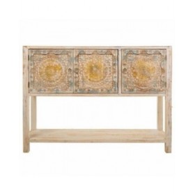Credenza Alexandra House Living Azzurro Legno di abete Legno MDF 35 x 90 x 125 cm