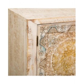 Credenza Alexandra House Living Azzurro Legno di abete Legno MDF 35 x 90 x 125 cm