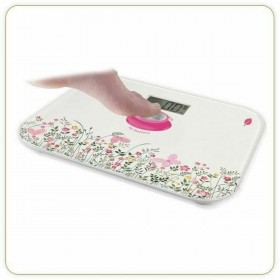 Bilancia Digitale da Bagno Little Balance Kinetic Classic Floral Multicolore Vetro Temperato 180 kg