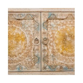 Credenza Alexandra House Living Azzurro Legno di abete Legno MDF 35 x 90 x 125 cm